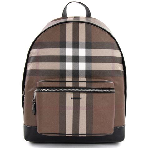 burberry housecheck textured backpack|Check Backpack in Dark birch brown .